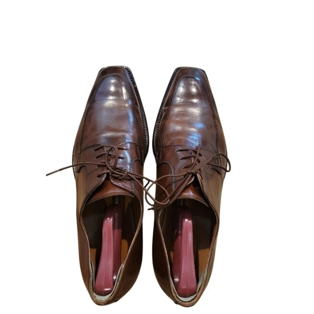 Botticelli Men's Dress Shoes Lace-Up Italian Made Brown‎ EU 45 / US 11